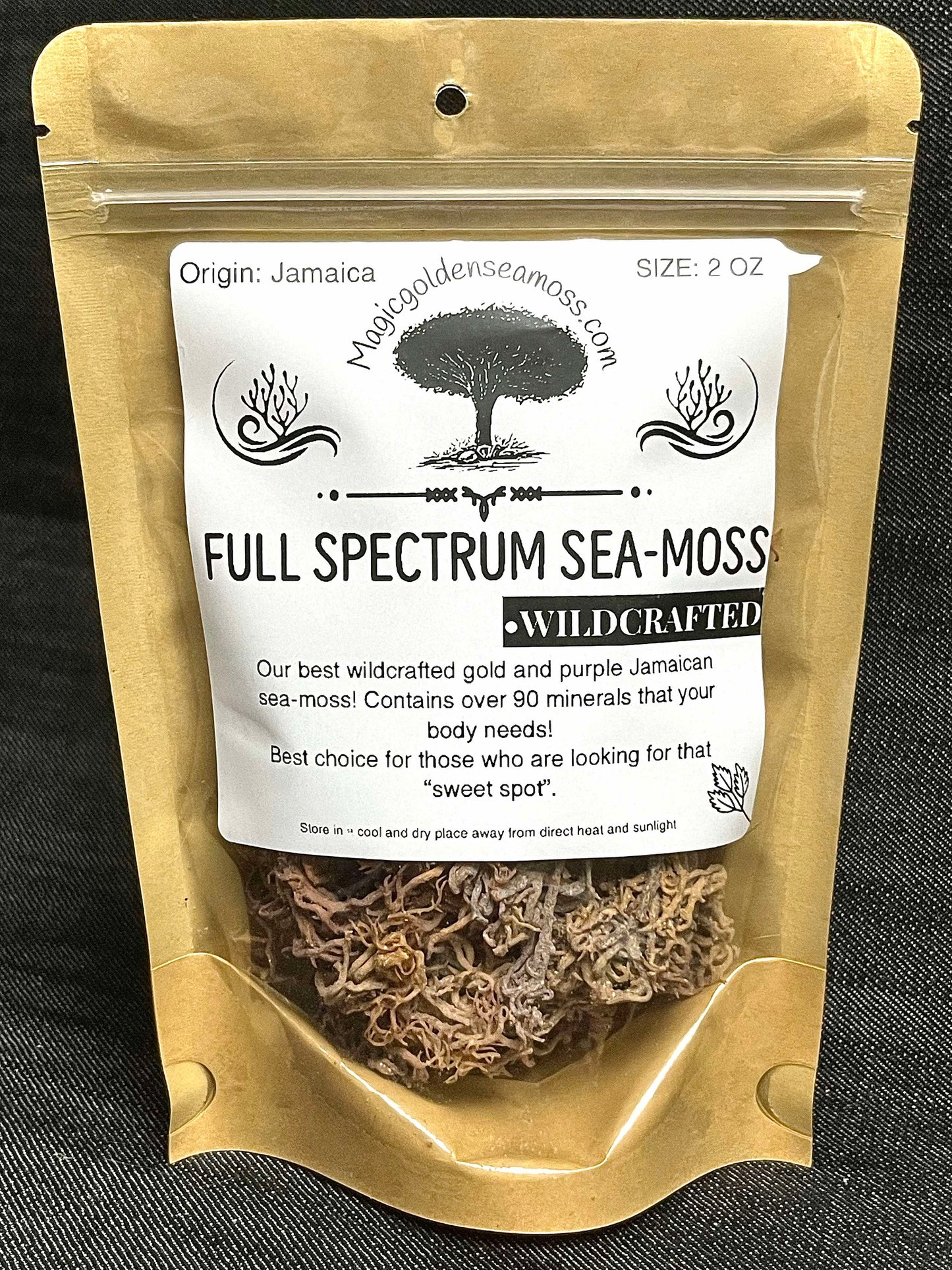 FULL SPECTRUM JAMAICAN SEA MOSS - 100% ORGANIC AND WILDCRAFTED